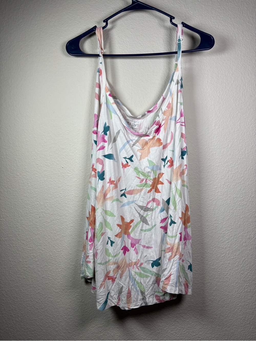 Torrid Size 3 Super Soft Floral Swing Tank Top Plus Size